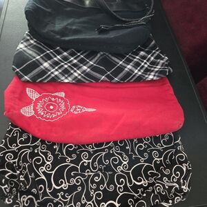 Thirty-One Stylish Black, Red, and Plaid Shoulder Bags